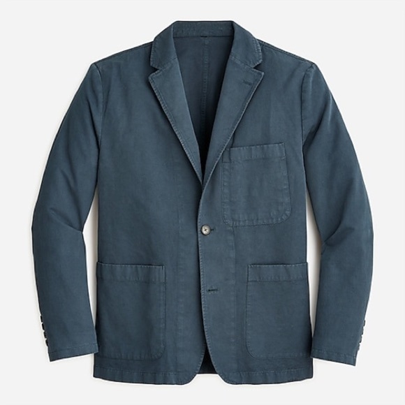 J Crew Garment-dyed cotton-linen chino suit jacketItem AX270